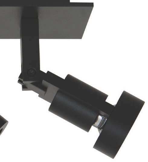 Zwarte opbouwspot Tech 2-lichts Artdelight 8719831732050