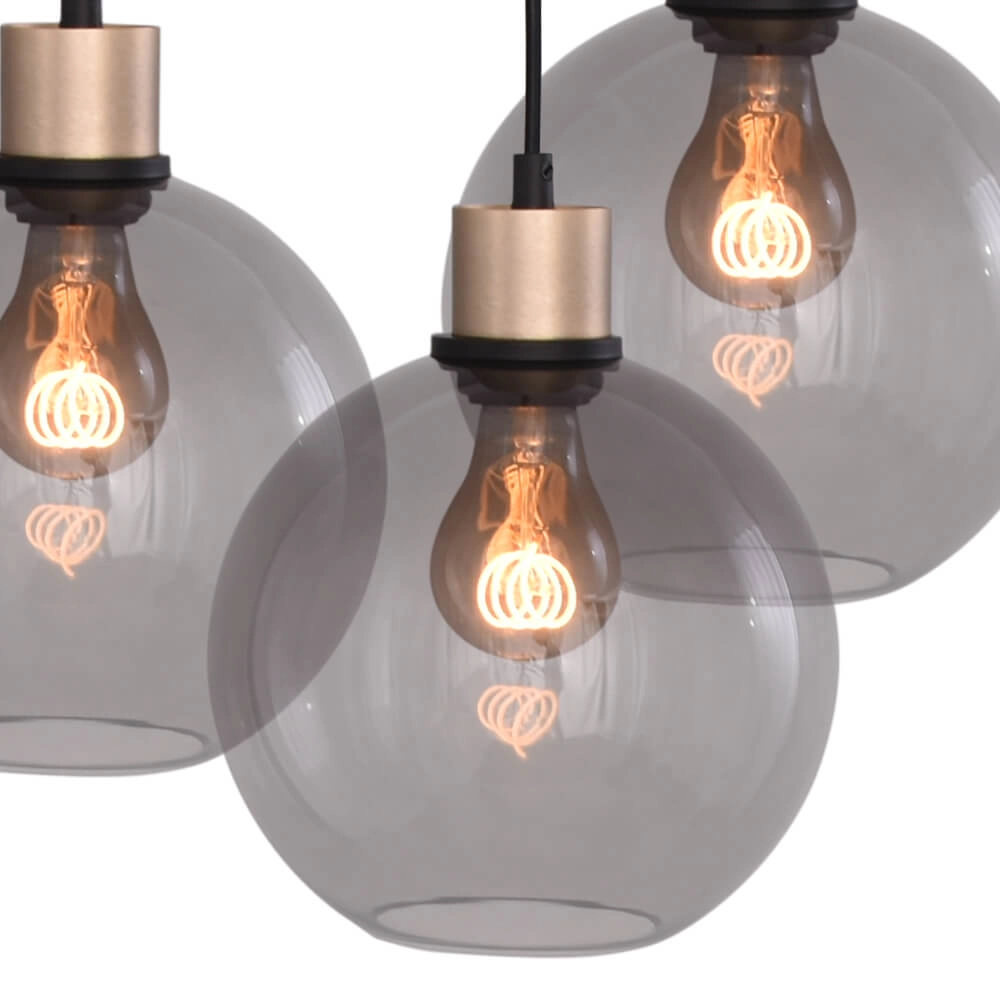 Hanglamp ovaal Lazise Oval 6x Ø 20cm goud Masterlight 8718121303147