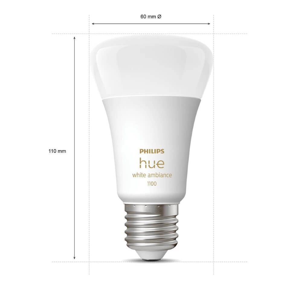 Hue - E27 - 11W - White Ambiance Philips 8719514291119