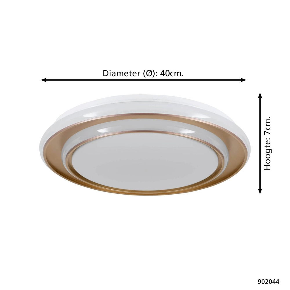 Plafonniere Moschetta goud Ø 40cm Eglo 9008606357390
