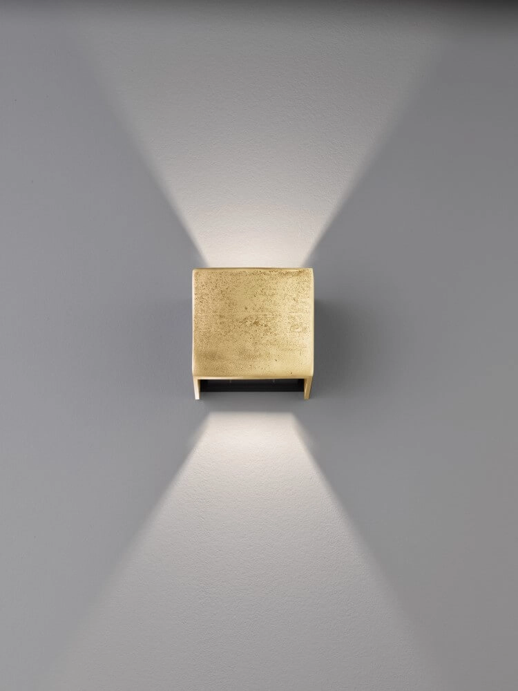 Gouden wandlamp Cog 12cm x 10cm Fischer & Honsel 4003694305822