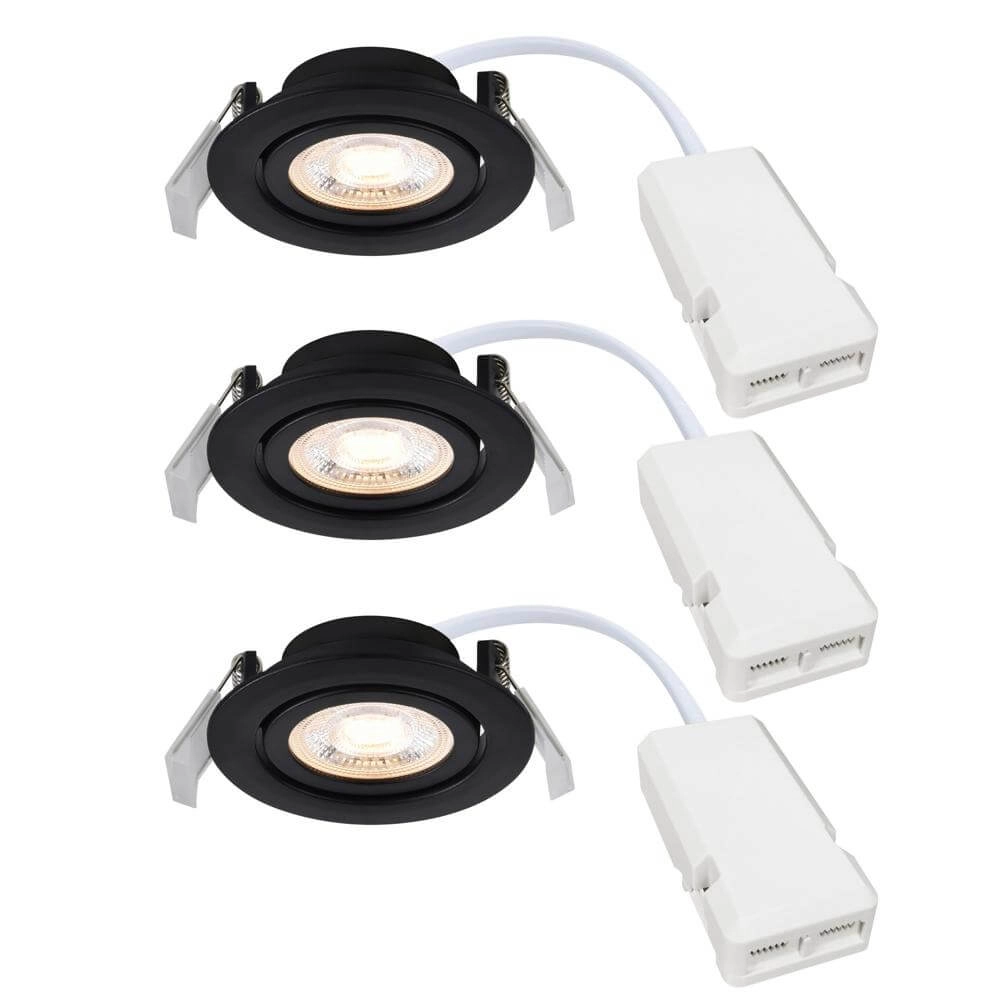 Set van 3 spots Monolo zwart