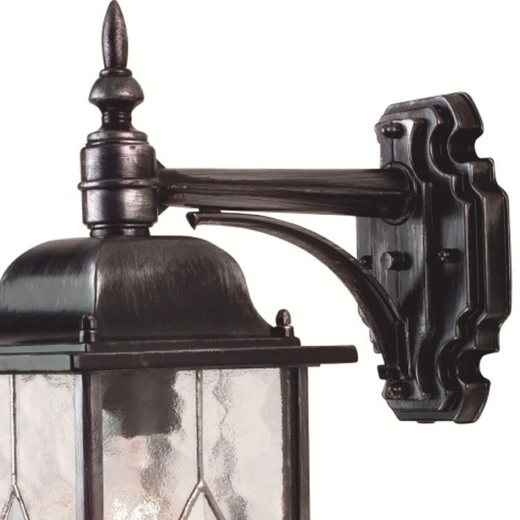 Klassieke buitenlamp Wexford Down zwart zilver Franssen 5024005432609