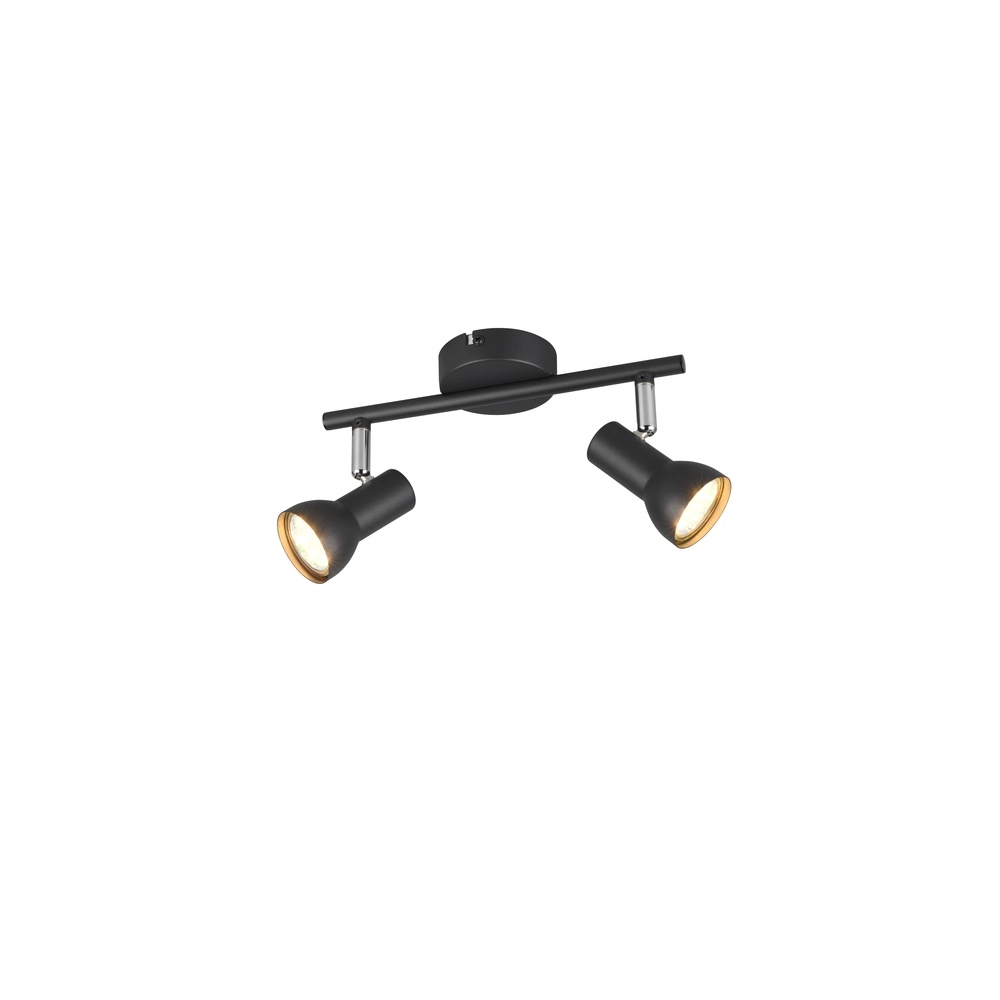 Plafondlamp Cantar zwart 2-lichts Plafondlamp Cantar zwart 2-lichts