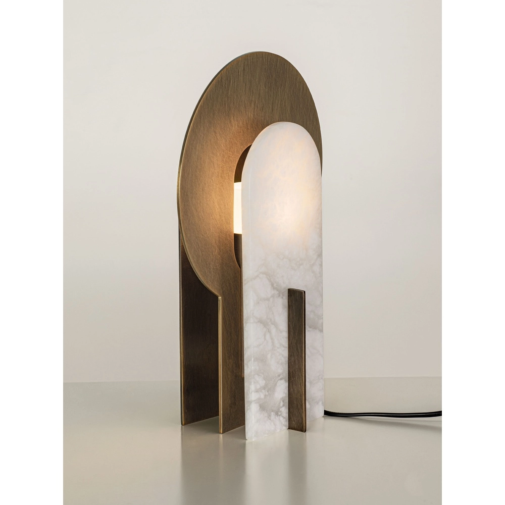 Design tafellamp Aviel antiek messing Lyora 5212063503809
