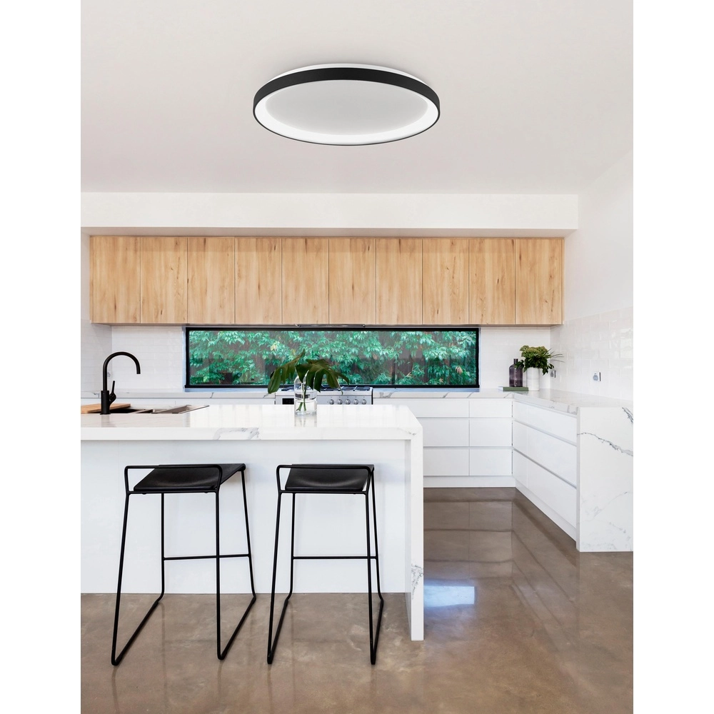Design plafonniere Pertino Ø 58cm zwart Design plafonniere Pertino Ø 58cm zwart