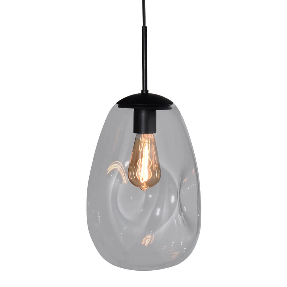 Hanglamp Lava 1x helder glas Ø 22,5cm Hanglamp Lava 1x helder glas Ø 22,5cm