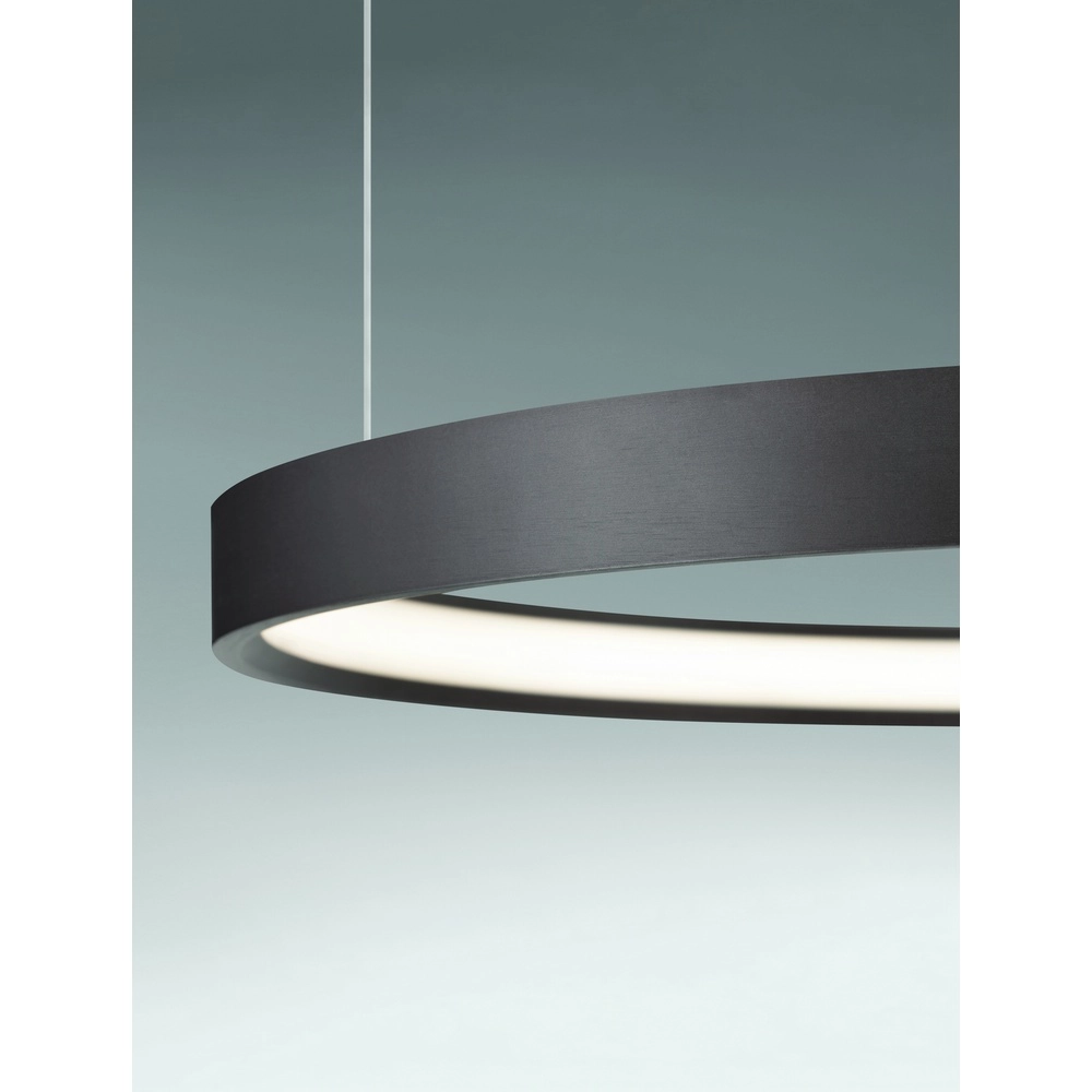 Strakke hanglamp Perrine Ø 60cm koffie bruin Lyora 5212017438935