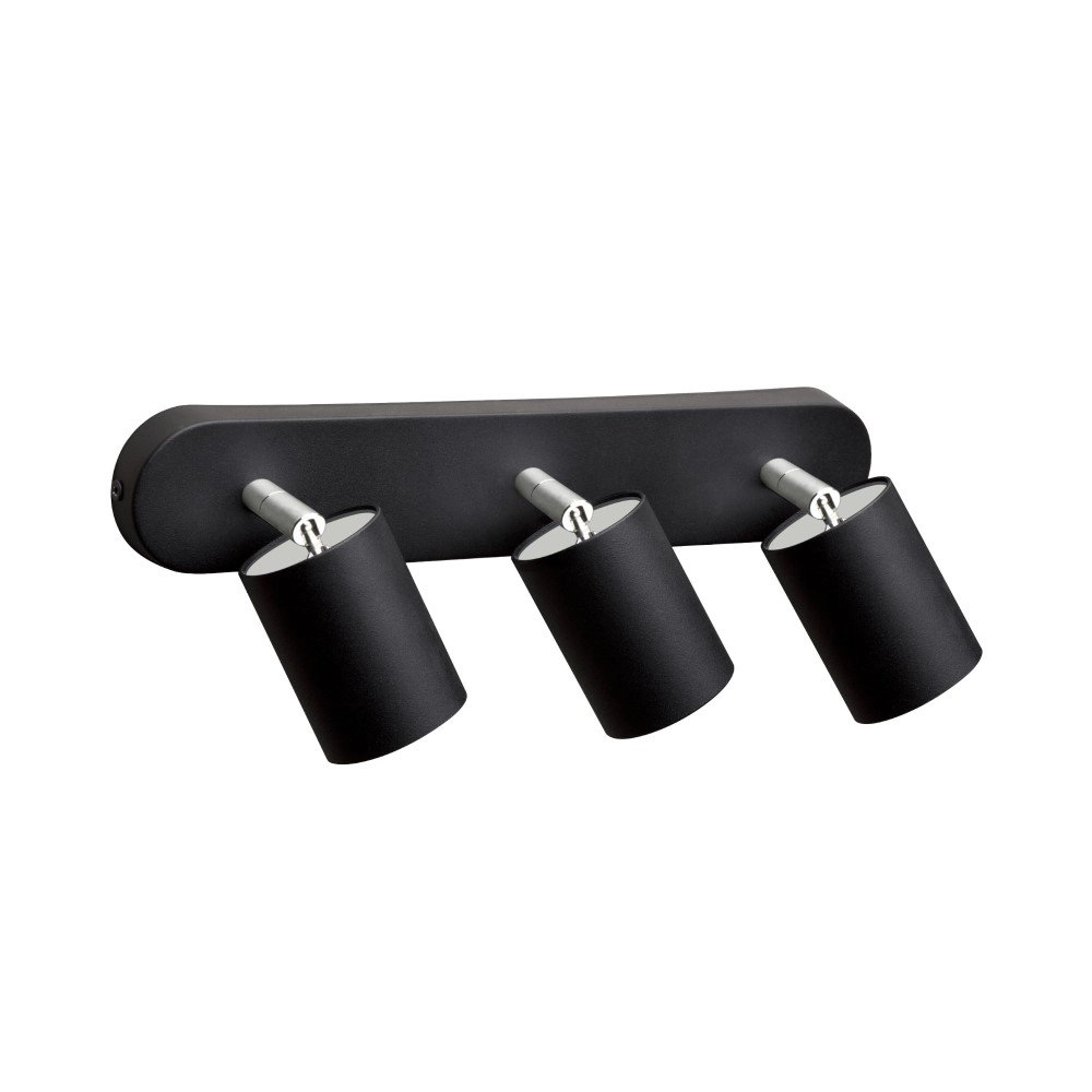 3-lichts opbouwspot Eye zwart 3-lichts opbouwspot Eye zwart