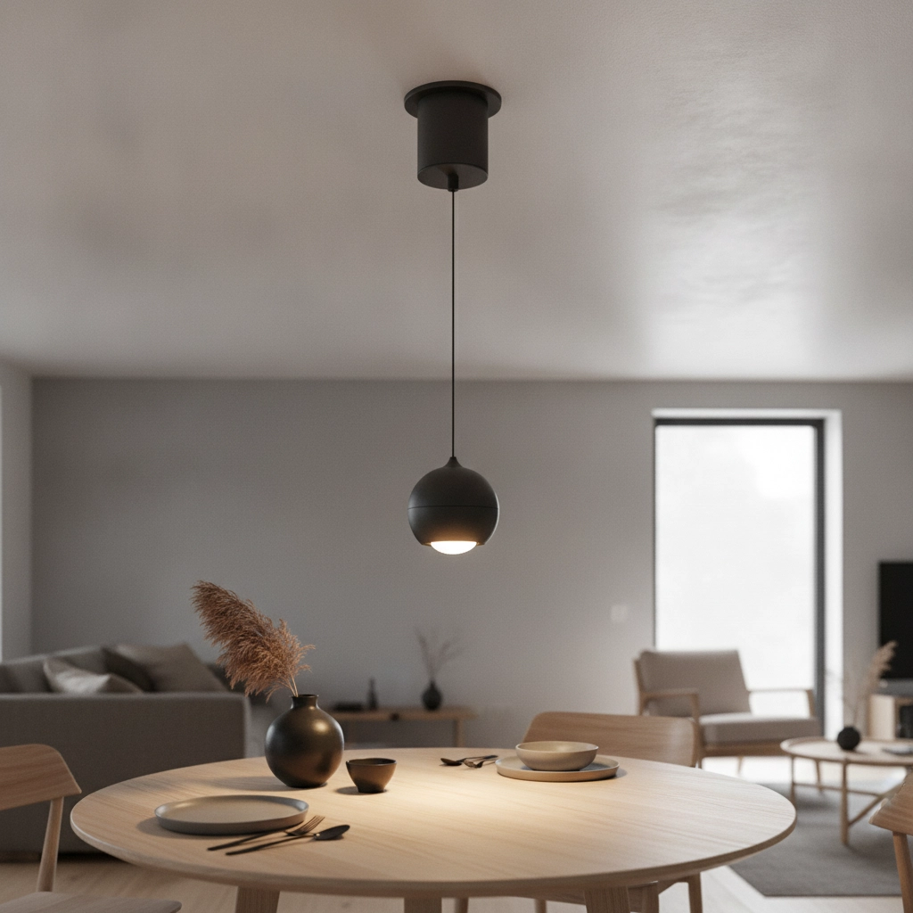 Hanglamp bol Miami zwart Ø 10cm