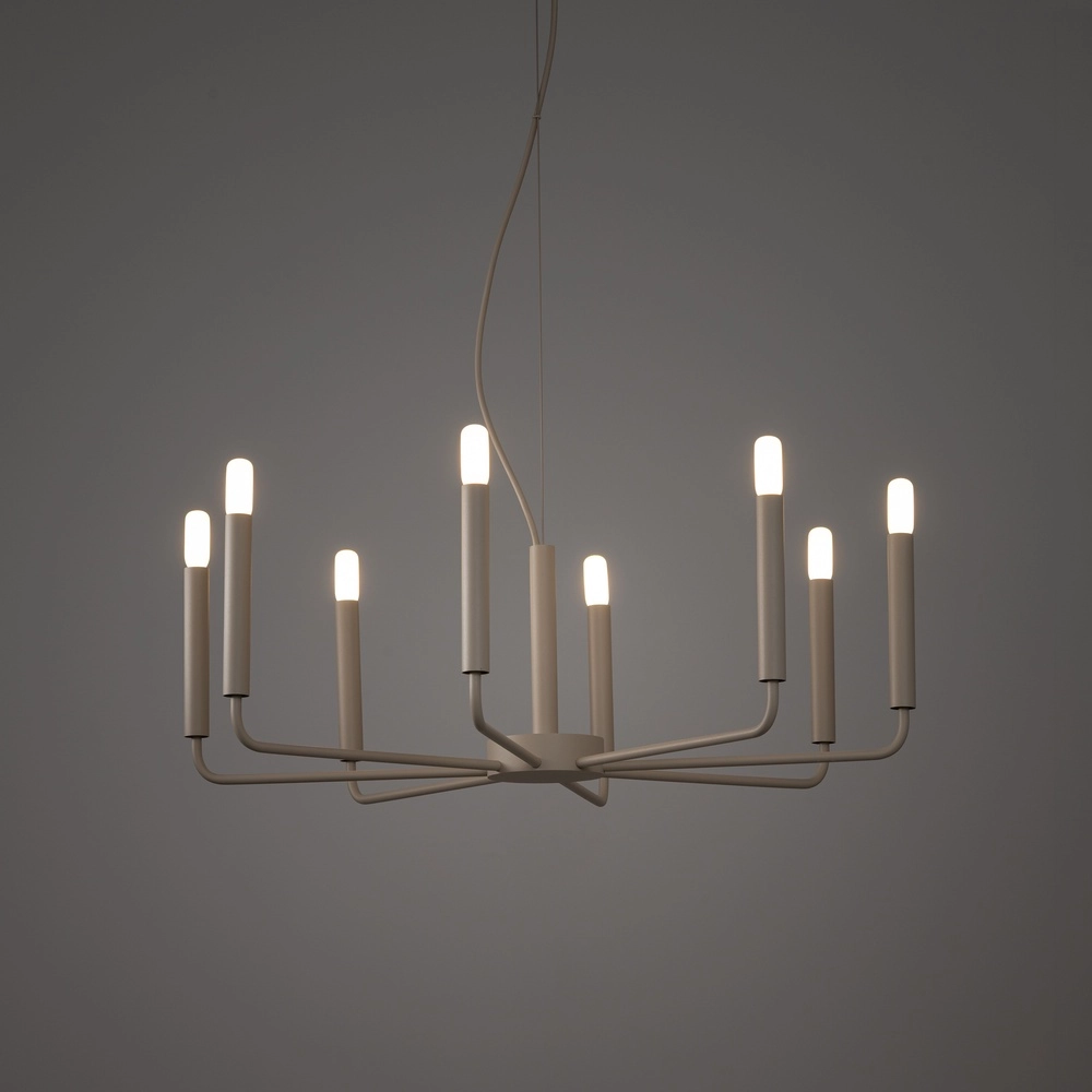 Moderne kroonluchter Orto zand bruin Ø 73cm Lyora 5903139125253