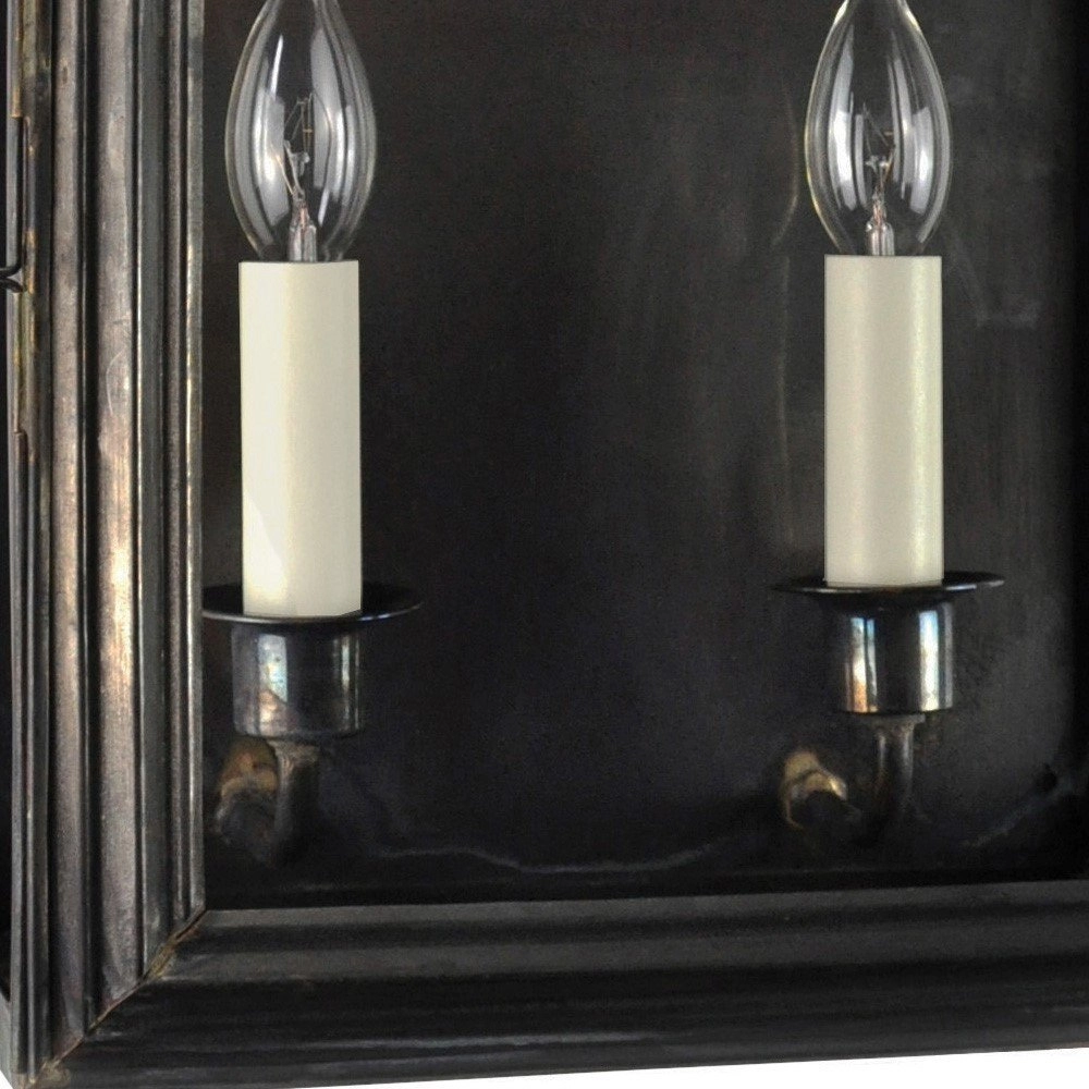 Landelijke muurlamp Hemingway M antiek koper (ANT) Limehouse