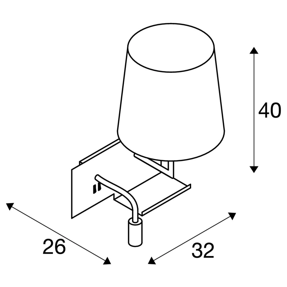Slaapkamer leeslamp Somnila Flex SLV 4024163236171