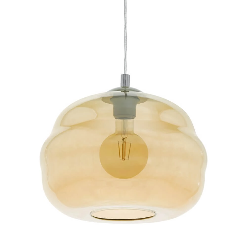 Hanglamp Dogato chroom met amber glas Stars of Light 9002759395339