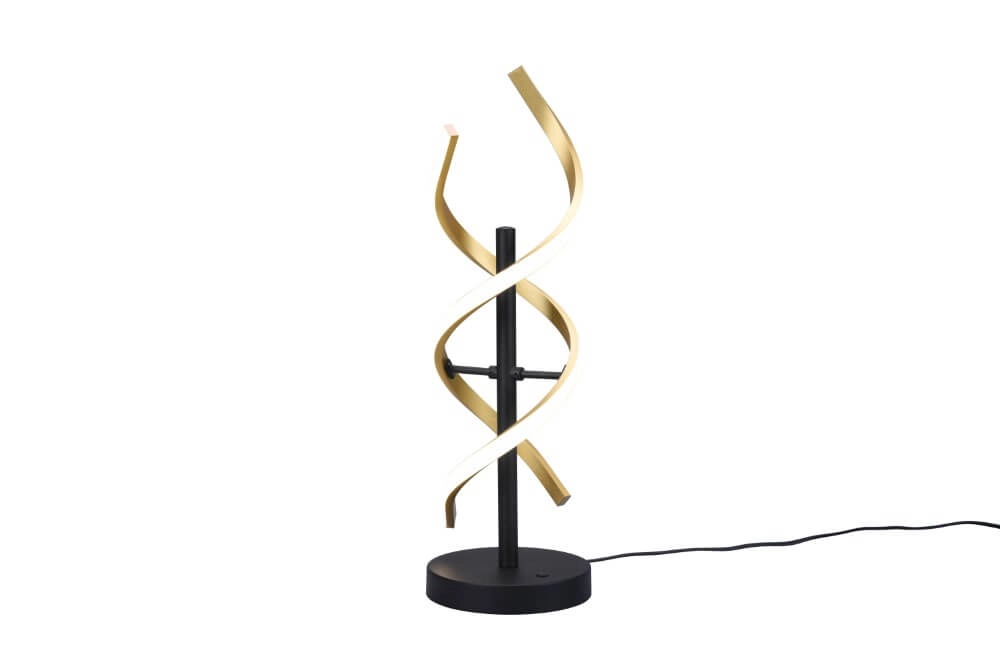 Design vloerlamp Sequence zwart met goud Design vloerlamp Sequence zwart met goud