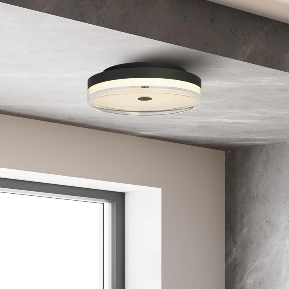 Plafondlamp Cyprus Ø 40cm zwart Searchlight 5053423273716