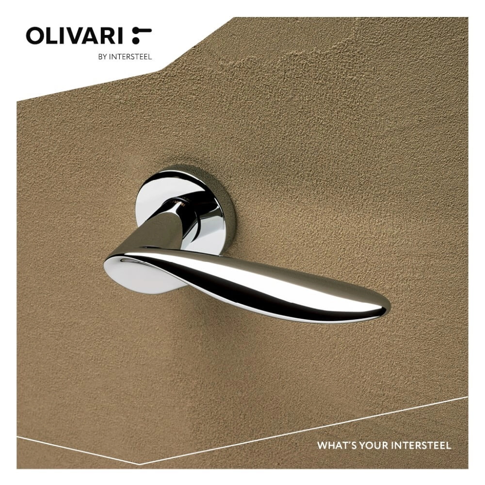 Design deurklink Wind chroom Olivari 8714186478332