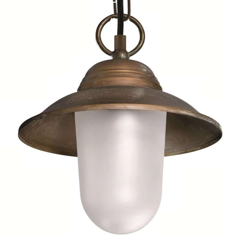 Stal hanglamp Maritime landelijk 22cm koperbruin Franssen 8021035005701