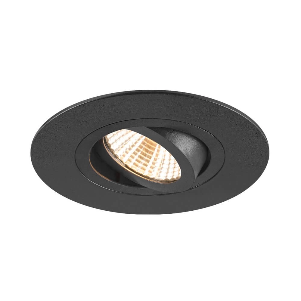 Inbouwring New Tria 75 XL rond zwart - zonder fitting SLV 4024163280501