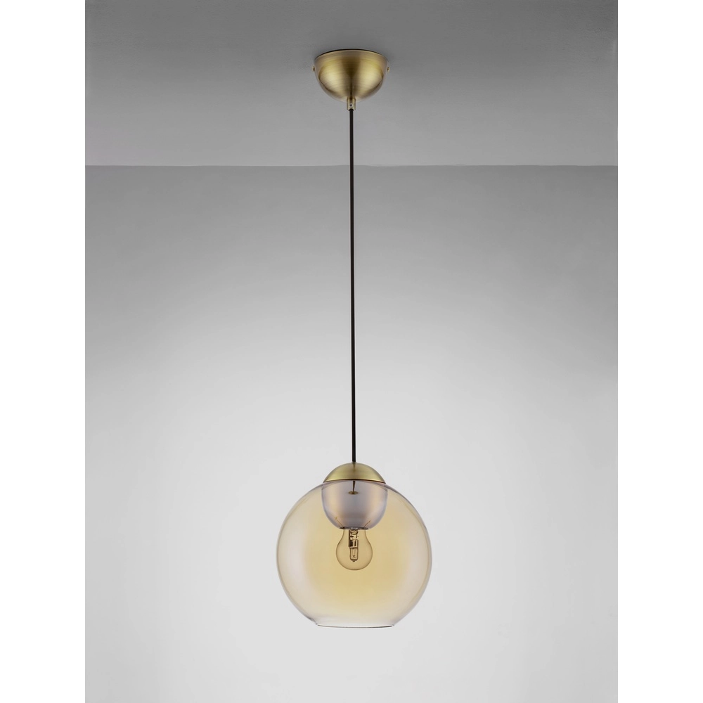 Design hanglamp Midori amber glas Lyora 5212017434241