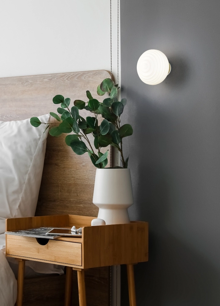 Wandlamp Earl wit glas oplaadbaar Trio 4017807643442