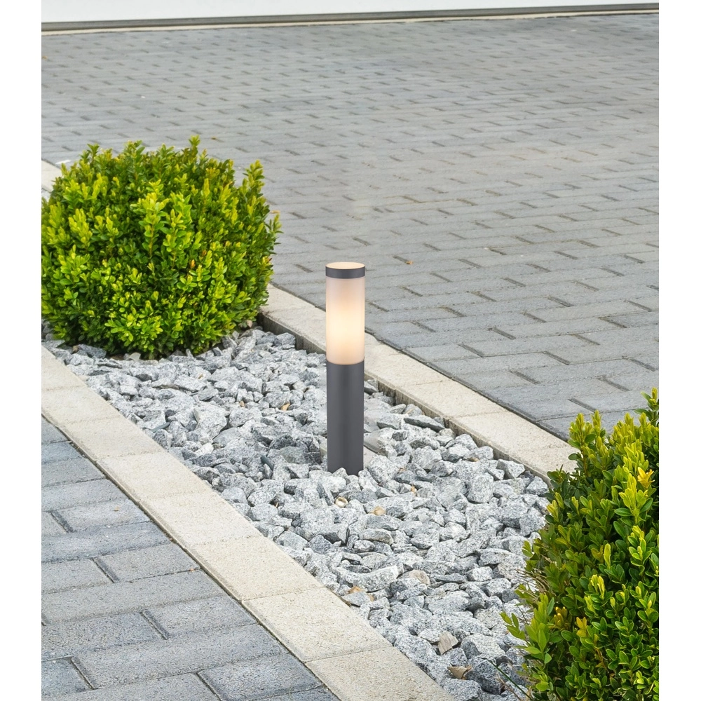 Tuinlamp Boston antraciet met wit Globo 9007371404575