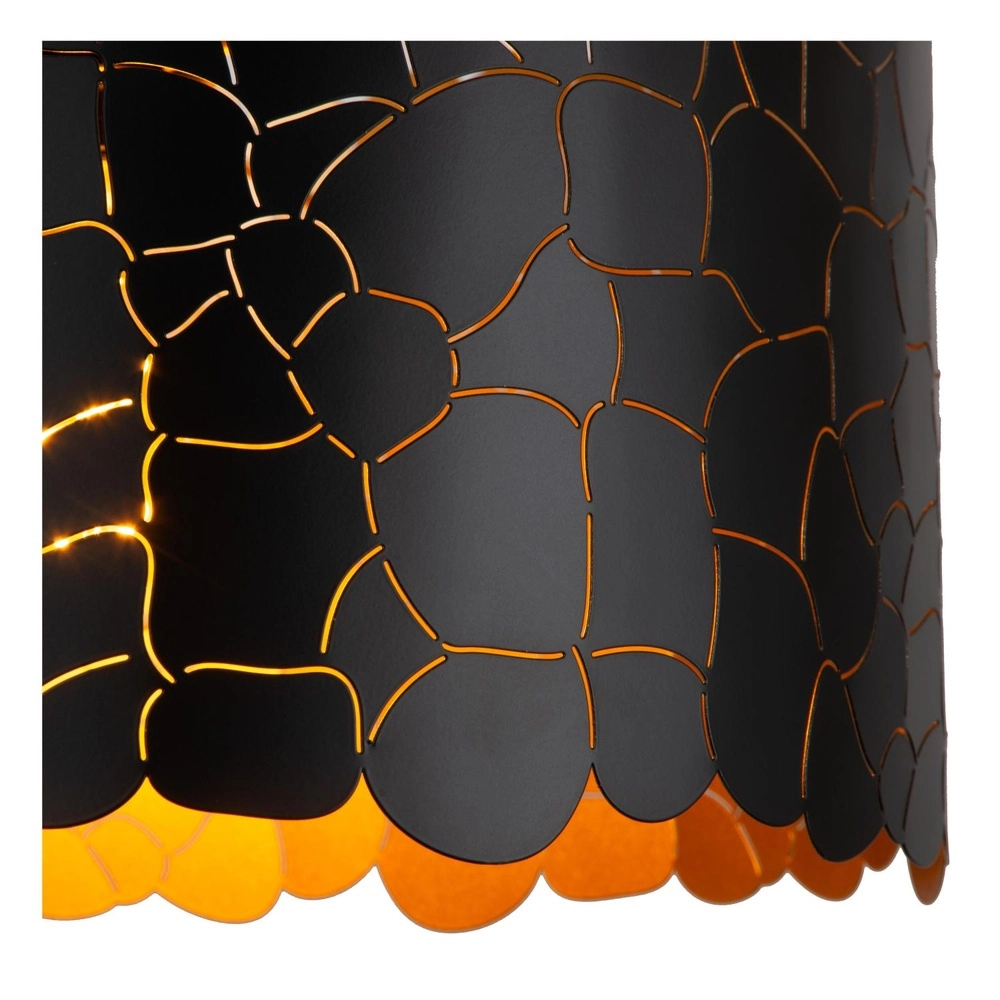 Hanglamp Almelo zwart met gouden binnenkant Ø 40cm Lucide 5411212211897