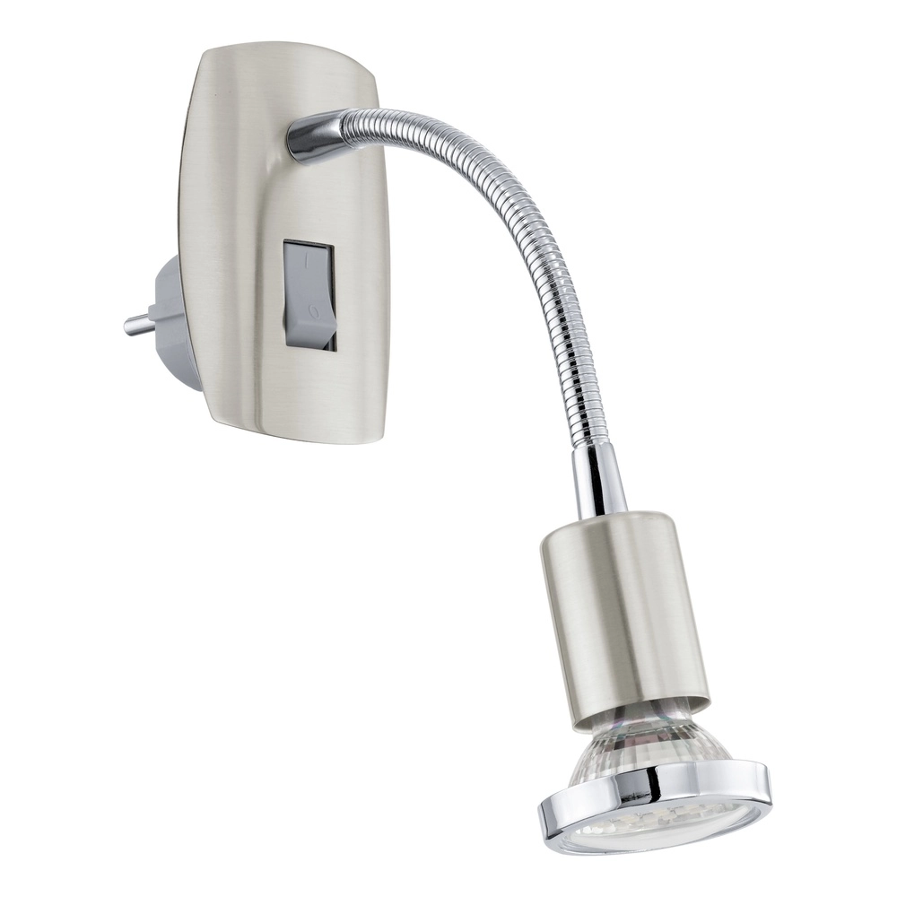 RVS stekkerspot Mini 4 met schakelaar - flexibel