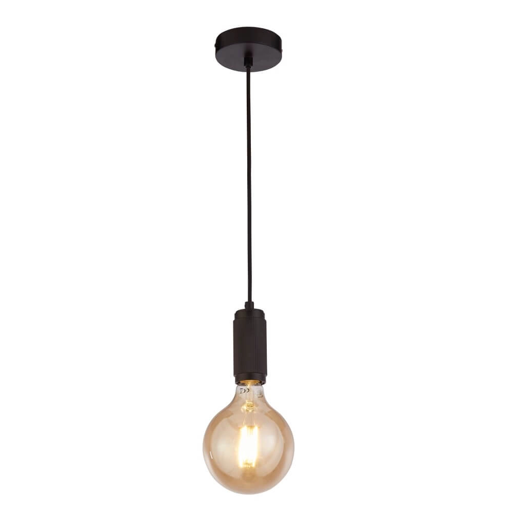 1-lichts hanglamp Suspension zwart Searchlight 5053423243658