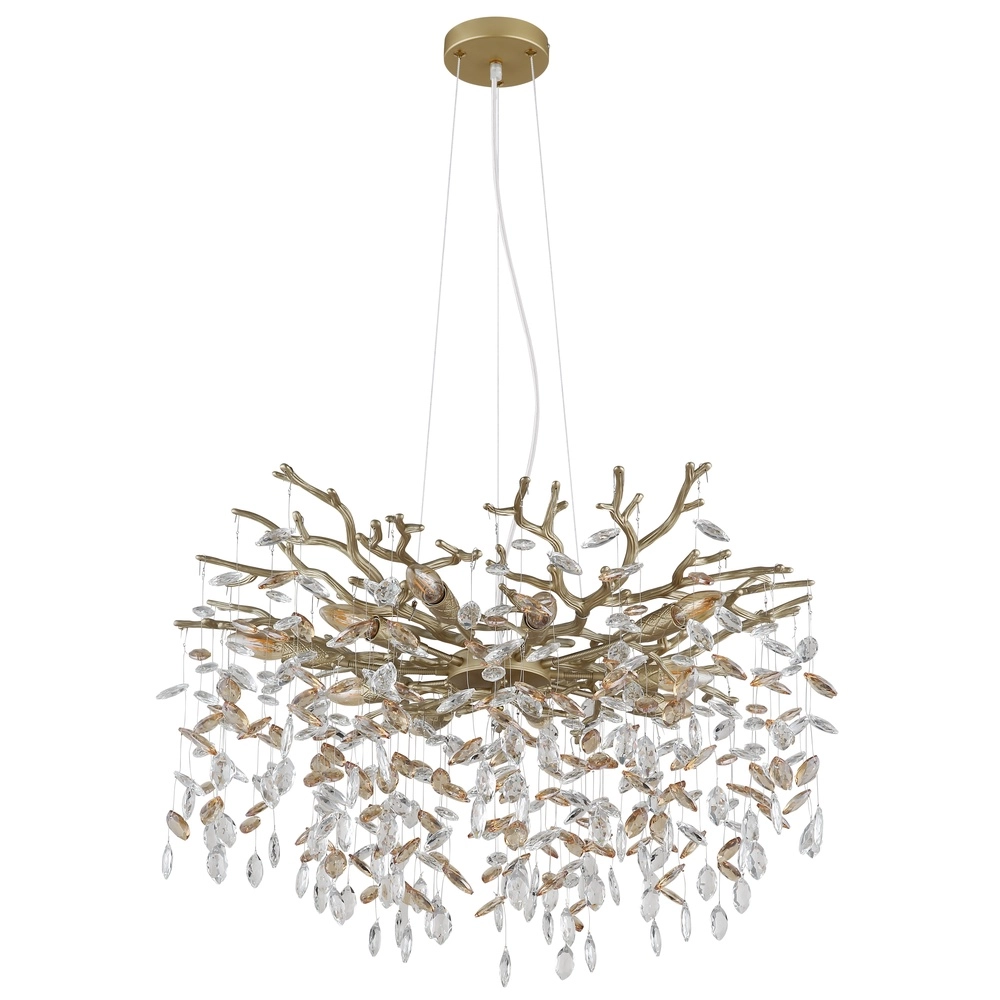 Hanglamp Queena goud Ø 80cm Globo 9007371522682