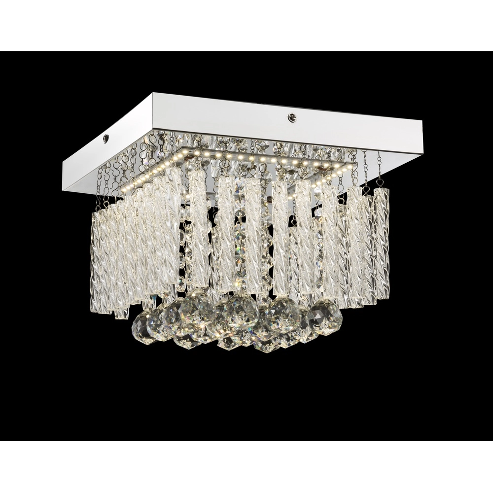 Plafondlamp Mathilda chroom Globo 9007371337347