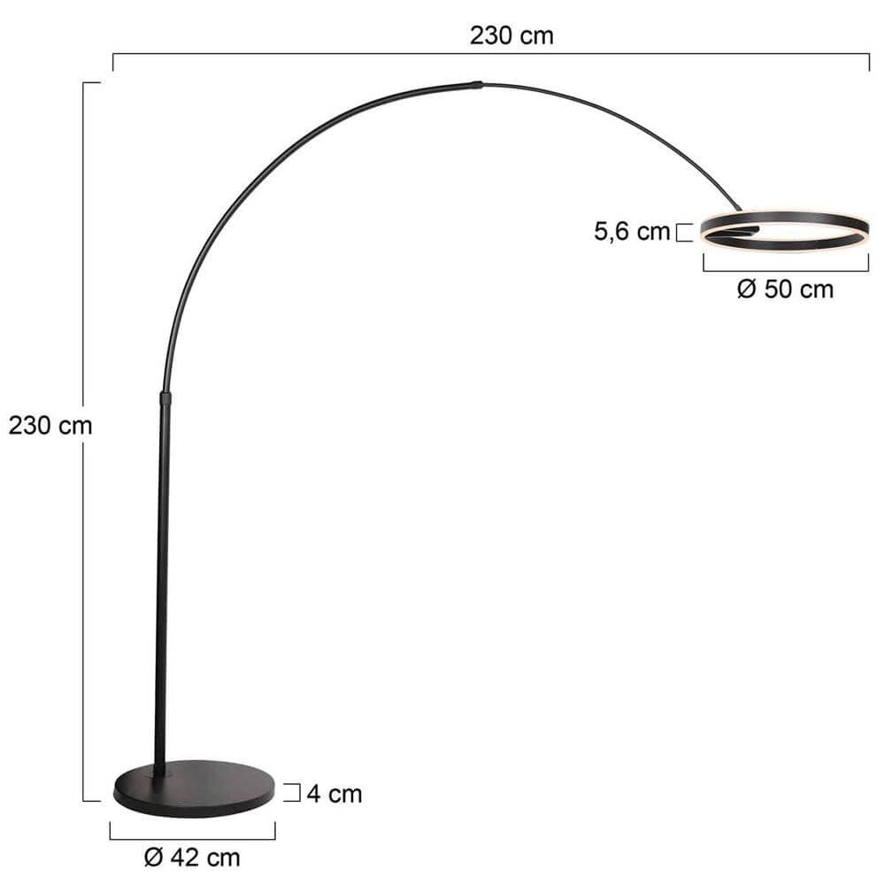 Design booglamp Ringlux zwart Steinhauer 8712746176551