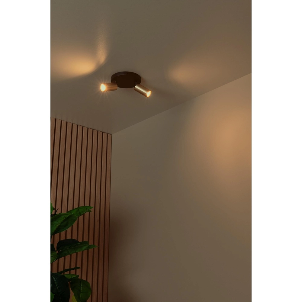 Plafondspot Ritmo mini GU10 2-lichts goud Lucide 5411212093981