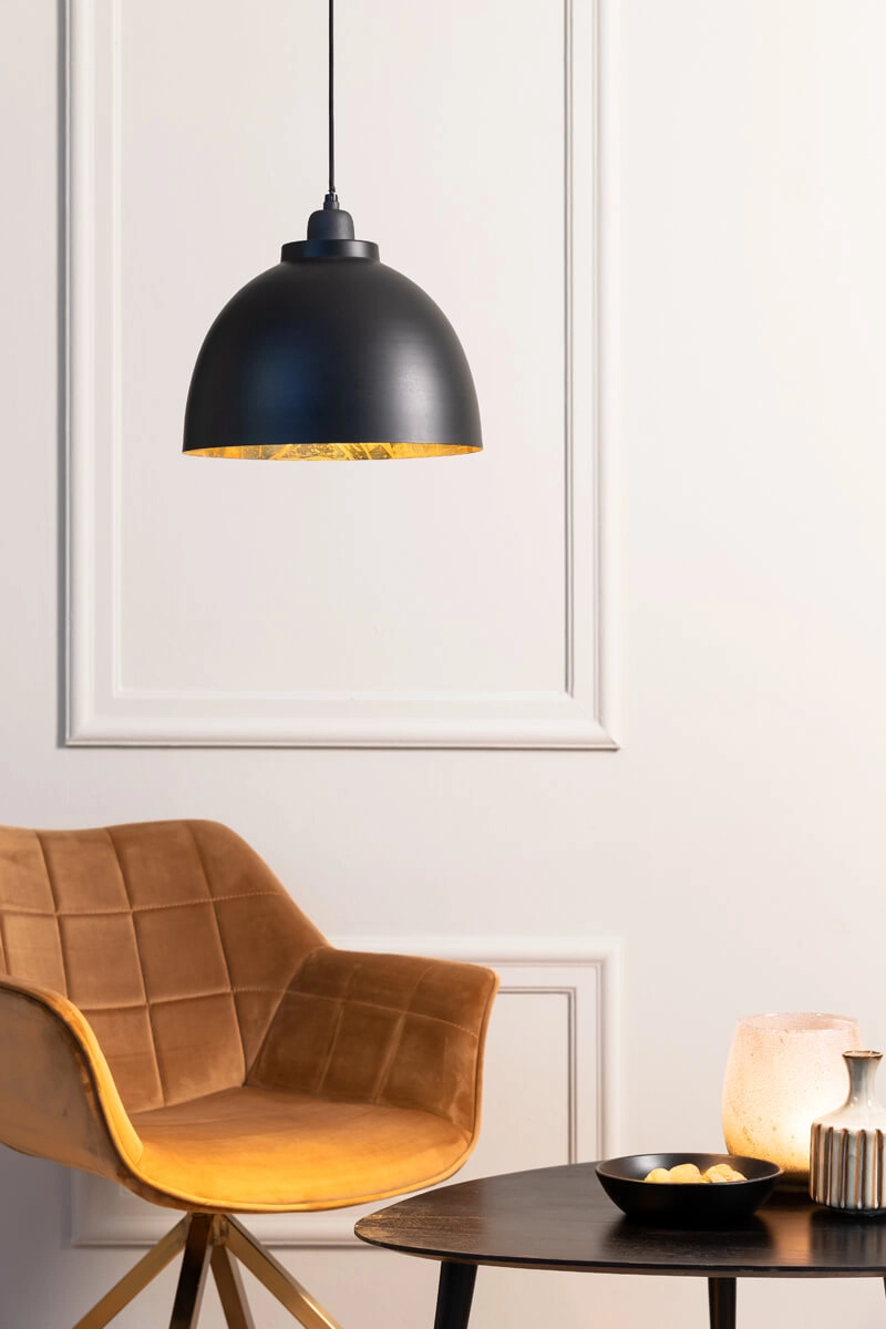 Landelijke hanglamp Kylie zwart Ø 30cm Landelijke hanglamp Kylie zwart Ø 30cm