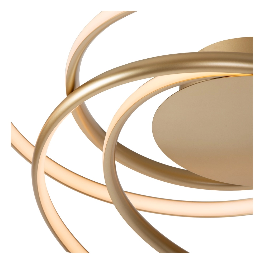Design plafondlamp Sardana krul goud Premium by Lucide 5411212520906