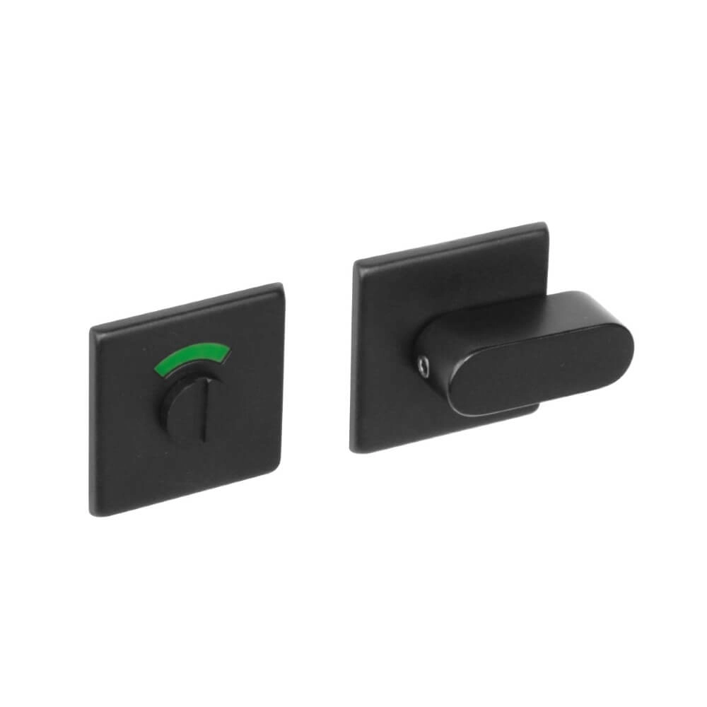 WC-sluiting Tira vierkant zwart met venster