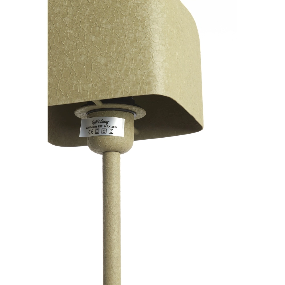 Nachtkastlamp Elenie 15x15cm - mat olijfgroen Light & Living 8717807818784