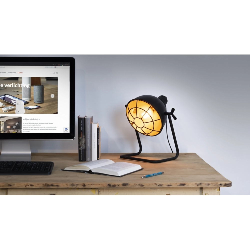 Tafellamp Treburley zwart met goud Eglo 9002759431853