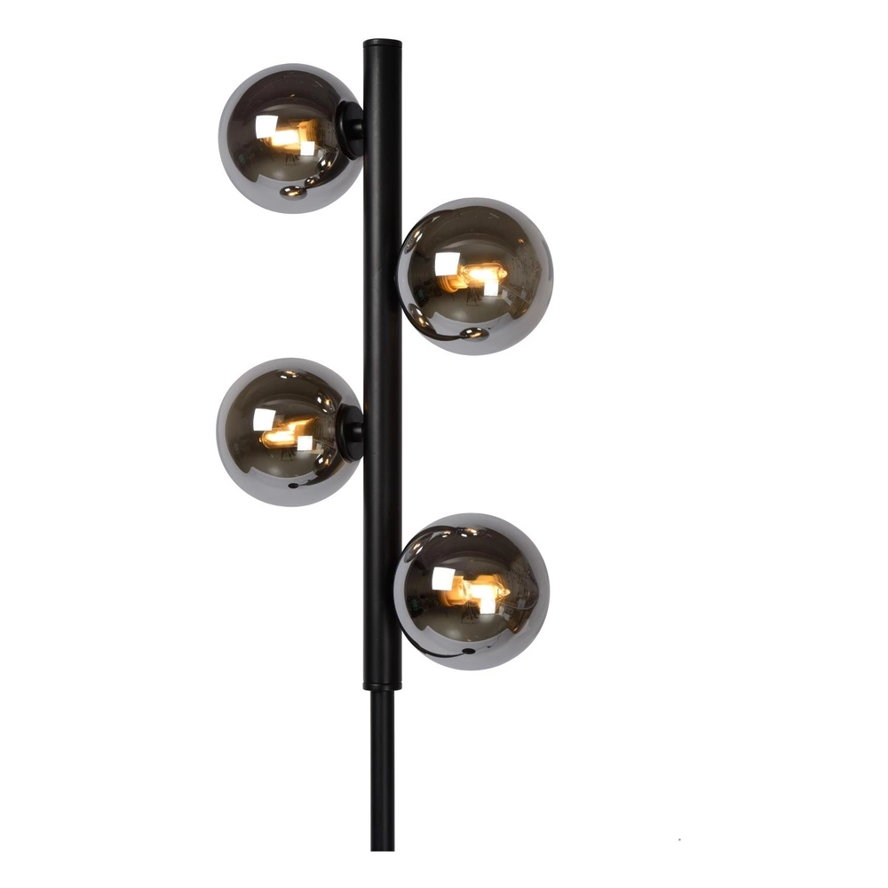 Vloerlamp Tycho zwart Lucide 5411212450999