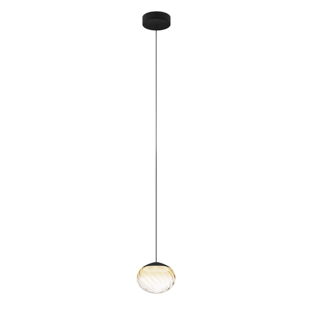 Hanglamp Pantoja zwart Ø 24cm
