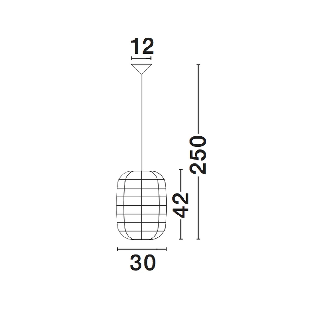 Rotan hanglamp Melody Ø 30cm Lyora 5212017416599