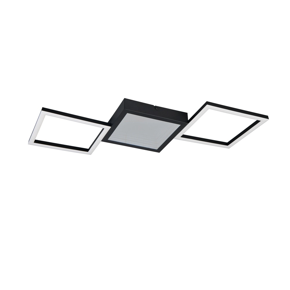 Design plafondlamp Gelo zwart Trio 4017807645712