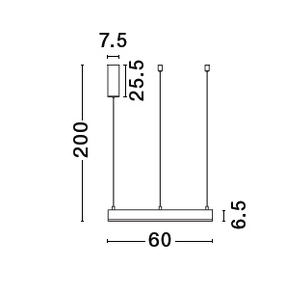 Hanglamp Motif wit Ø 60cm 2700-6500K Lyora 5212017443601