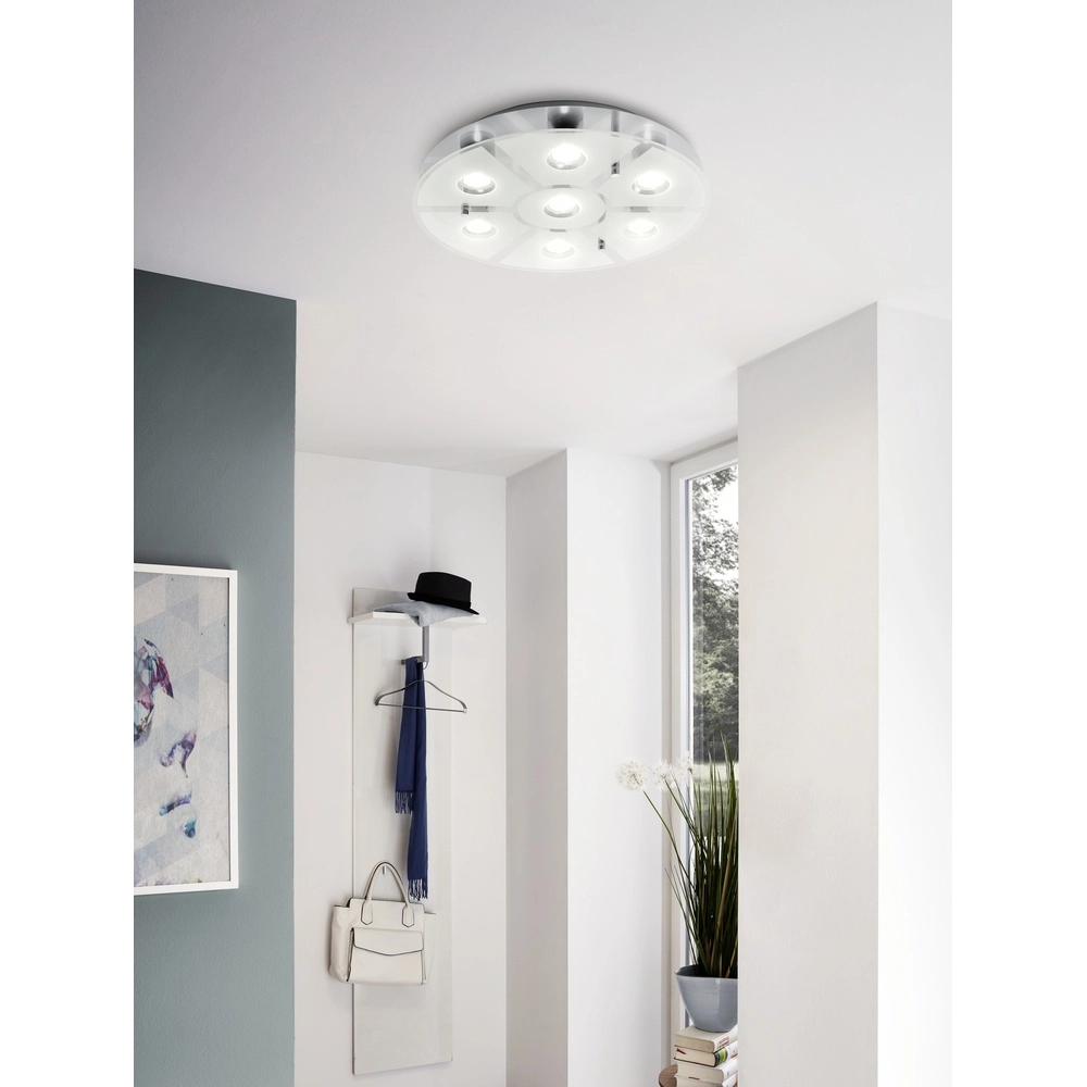 Plafondlamp Cabo-Sd rond nikkel Eglo 9002759753436