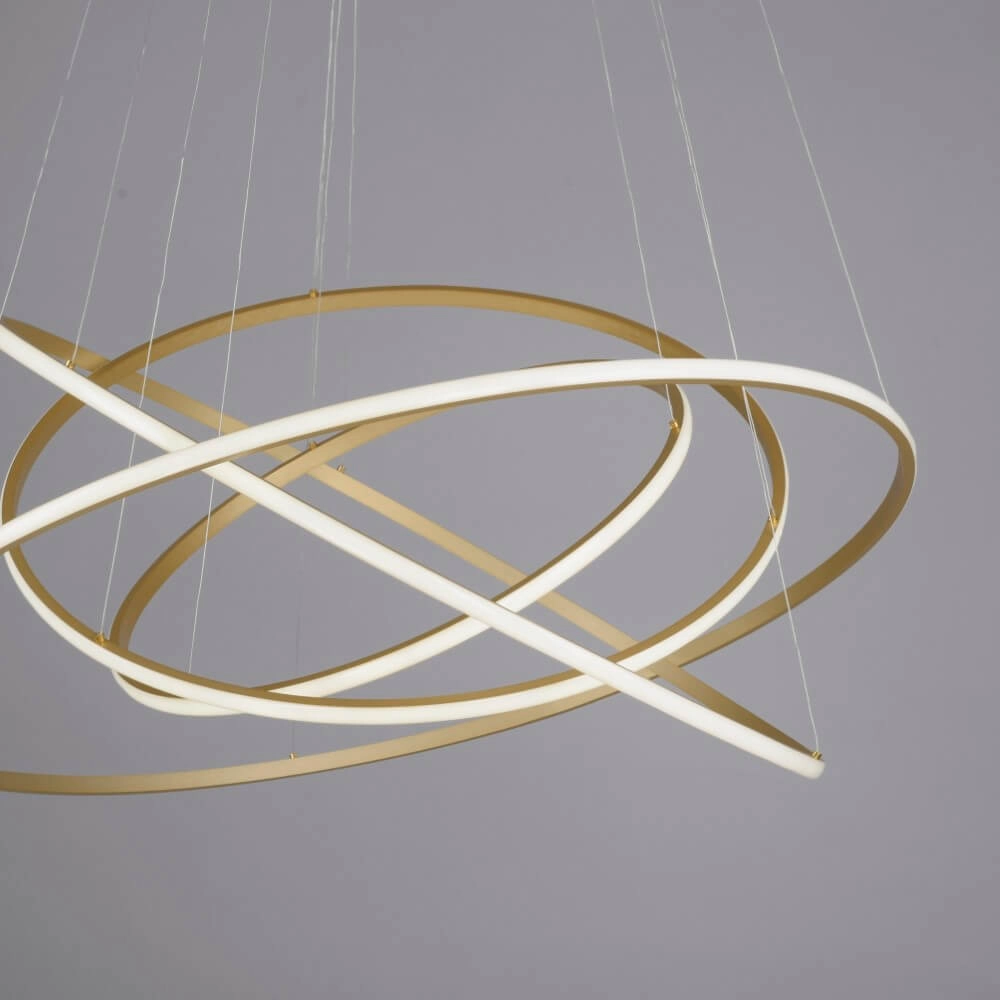 Moderne hanglamp Tessara messing Paul Neuhaus 4012248372661