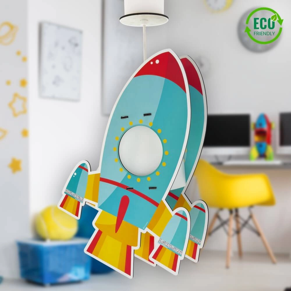 Kinderkamer hanglamp Rocket messing Dalber 8420406633572