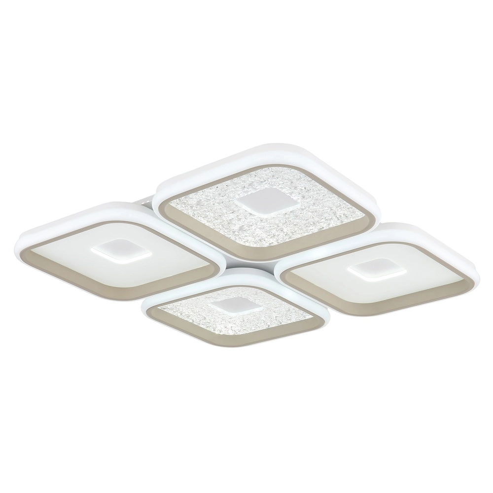 Moderne plafondlamp Mosaiko 54 x 54cm zand bruin Globo 9007371572762