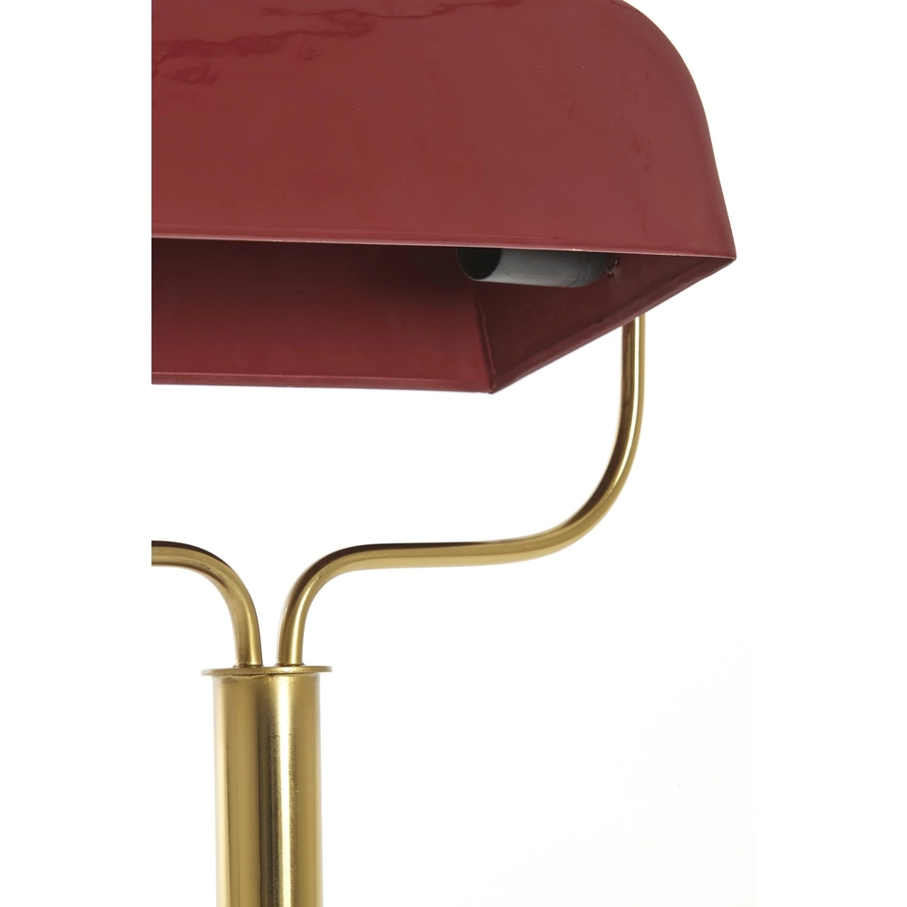Bankierslamp Ayer bordeaux met goud Light & Living 8717807742850