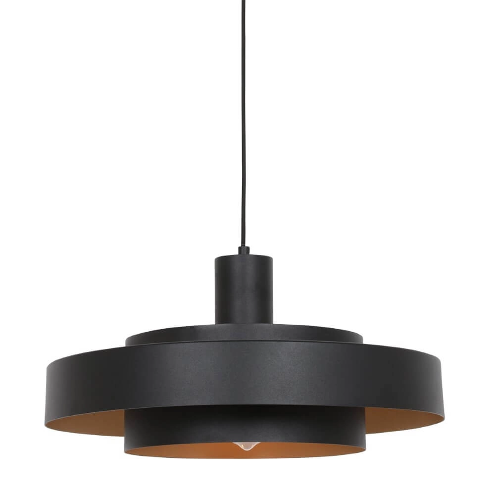 Zwarte hanglamp Flinter Ø 50cm Zwarte hanglamp Flinter Ø 50cm