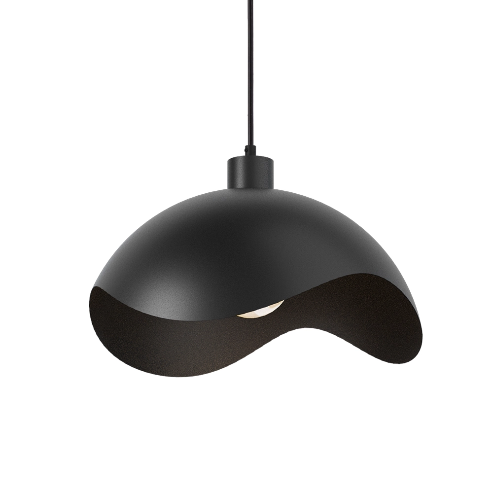 Design hanglamp Volta Ø40cm - golvend - zwart Masterlight 8718121395586